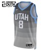 Dres Utah Jazz Isaiah Collier Nike 2025-26 City Edition Sivo Swingman - Dječji